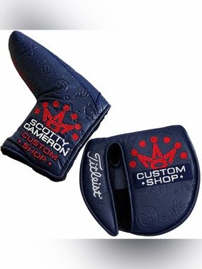 Lot Of 2 New Scotty Cameron Gallery CS Scotty's Stamps Cover Navy X57 & STD RH